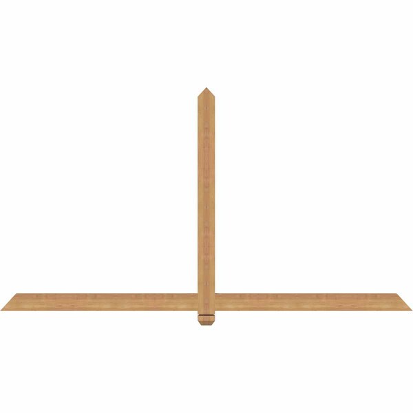 Ekena Millwork Eugene Smooth Timber Gable Bracket, Western Red Cedar, 84"W x 45"H x 1 1/2"D x 3 1/2"F, 13/12 Pitch GBW084X45X0204EUG00SWR - main